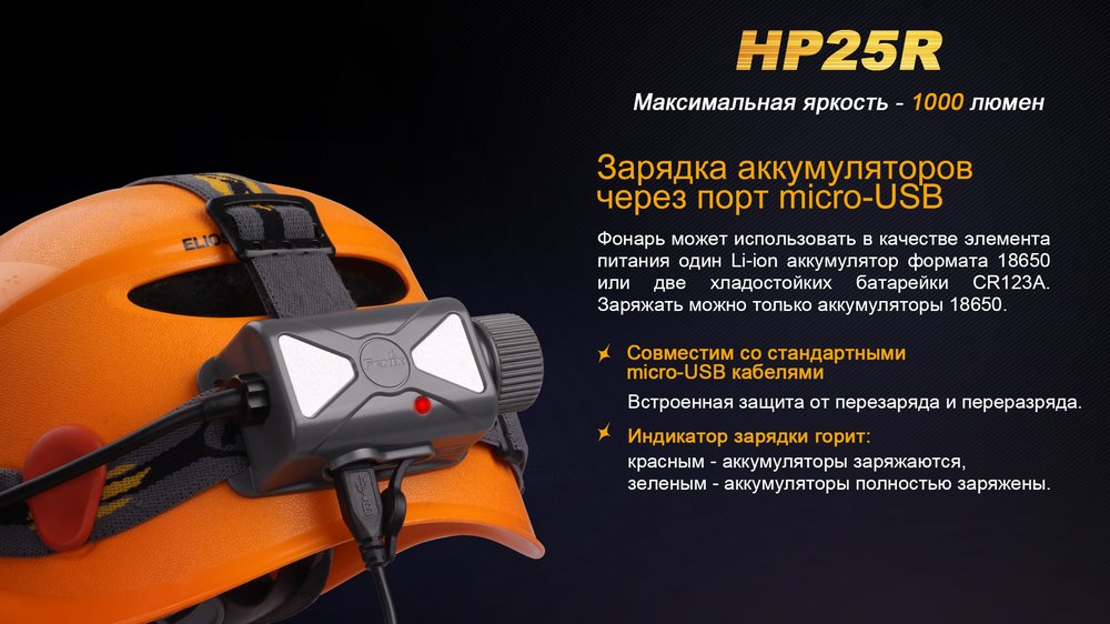 картинка Налобный фонарь Fenix HP25R