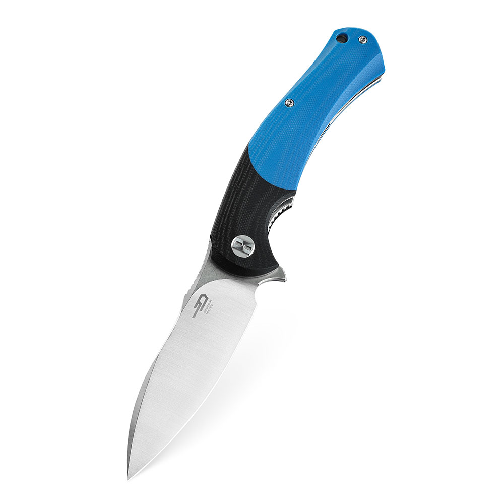 картинка Нож Bestech Penguin сталь D2, рукоять G10 черно-синяя