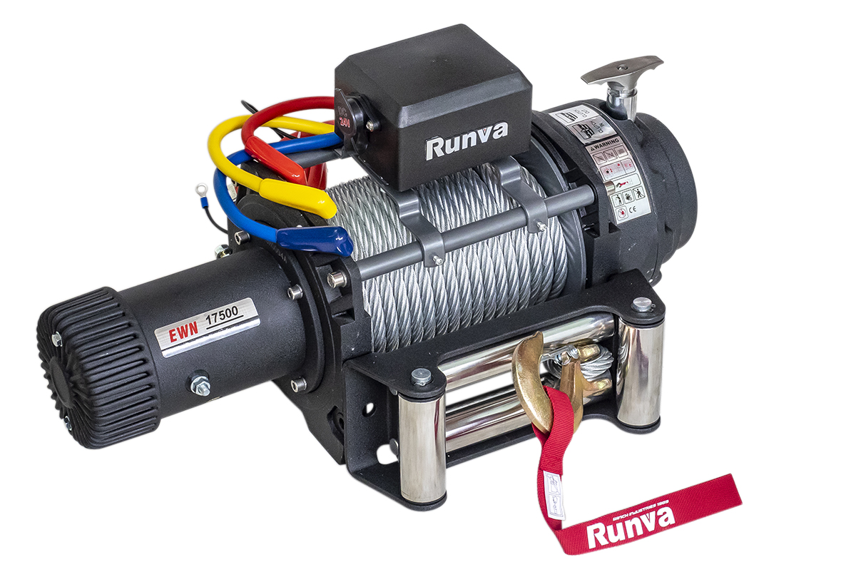 картинка Лебедка эвакуаторная Runva 17500 lbs, 24В 7960 кг (индустр.)