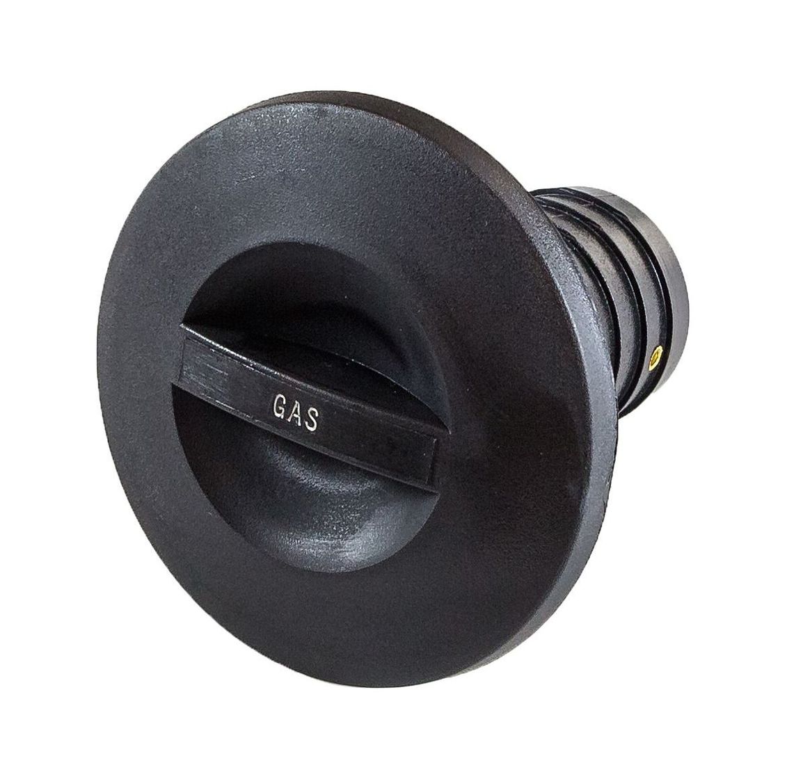 картинка Горловина заливная для бензина, пластиковая, черная, под шланг 38 мм