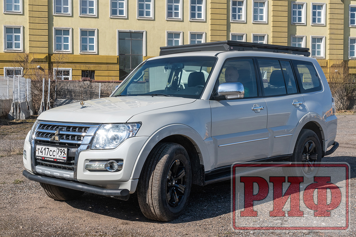 картинка Багажник экспедиционный Mitsubishi Pajero IV 1150x2080 ммплатформа алюминиевый РИФ