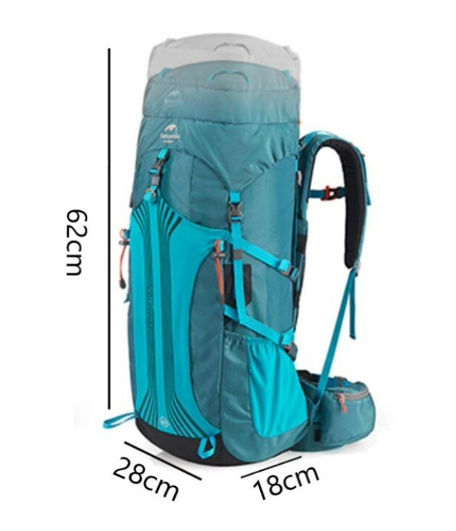 картинка Рюкзак туристический Naturehike 45L, черный