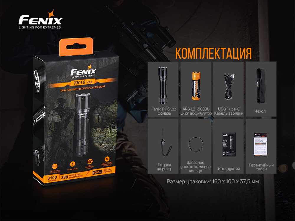 Фонарь Fenix TK16V20 Cree  SST70 LED