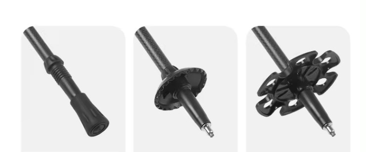 картинка Палки треккинговые, карбон, ST04, голубые, для ходьбы (2 шт.)