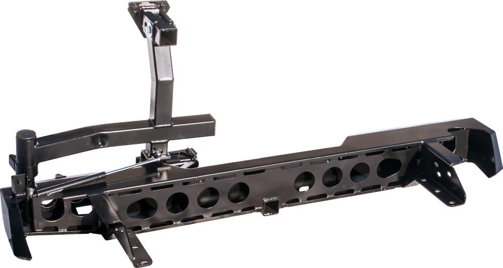 картинка Бампер задний РИФ с фаркопом и калиткой для Navara D40 