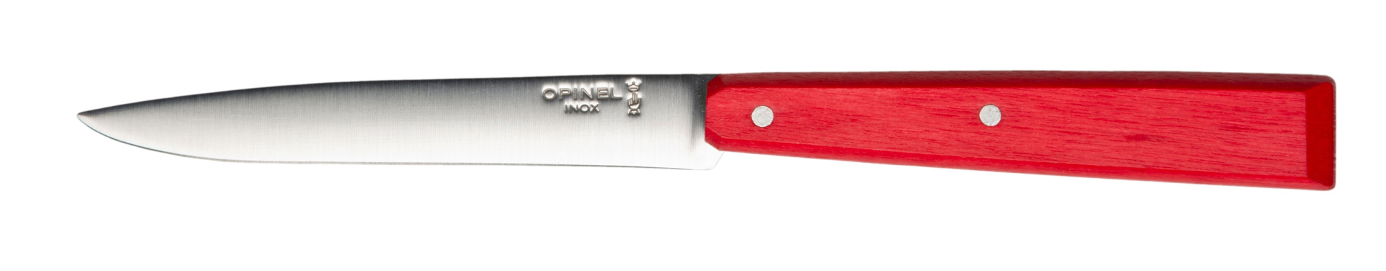 картинка Нож столовый Opinel №125, нержавеющая сталь, красный, 001595