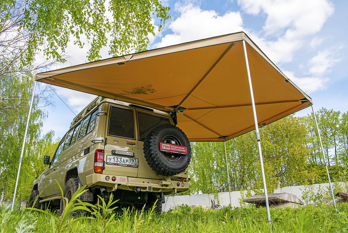 картинка Маркиза автомобильная РИФ веерная 2,5х2,5 м (правая)