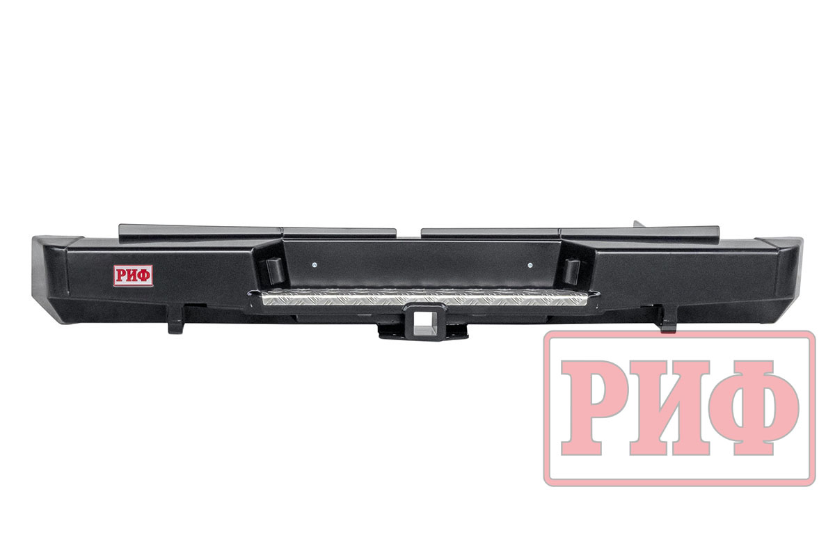 картинка Бампер задний РИФ Mitsubishi L200 2019+ с квадратом под фаркоп