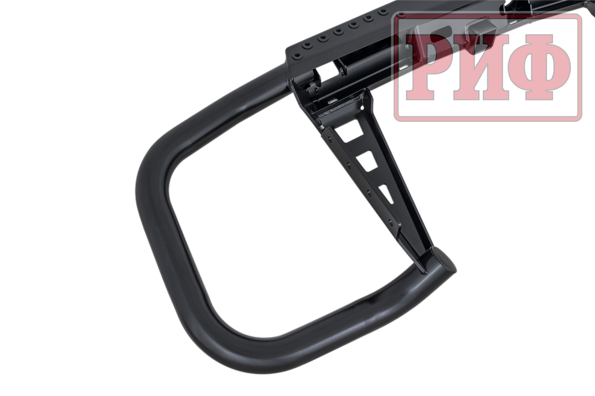 картинка Бампер задний РИФ Mitsubishi Pajero IV c квадратом под фаркоп