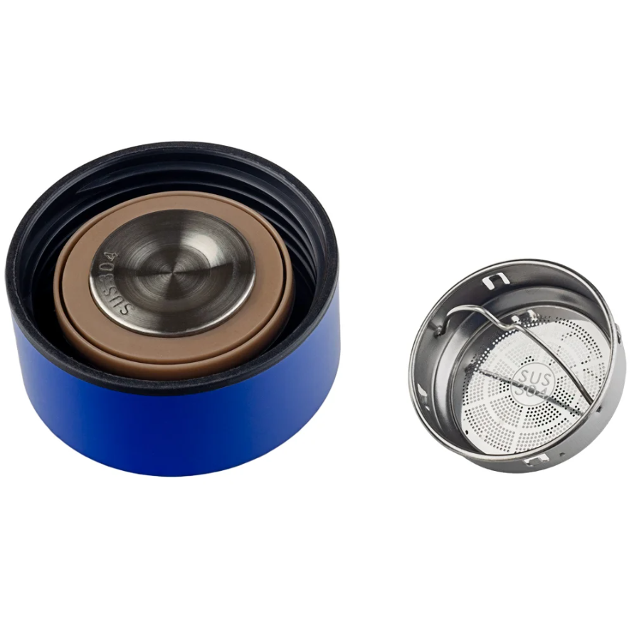 картинка Термос PERFEO 450 мл, с термодатчиком, синий