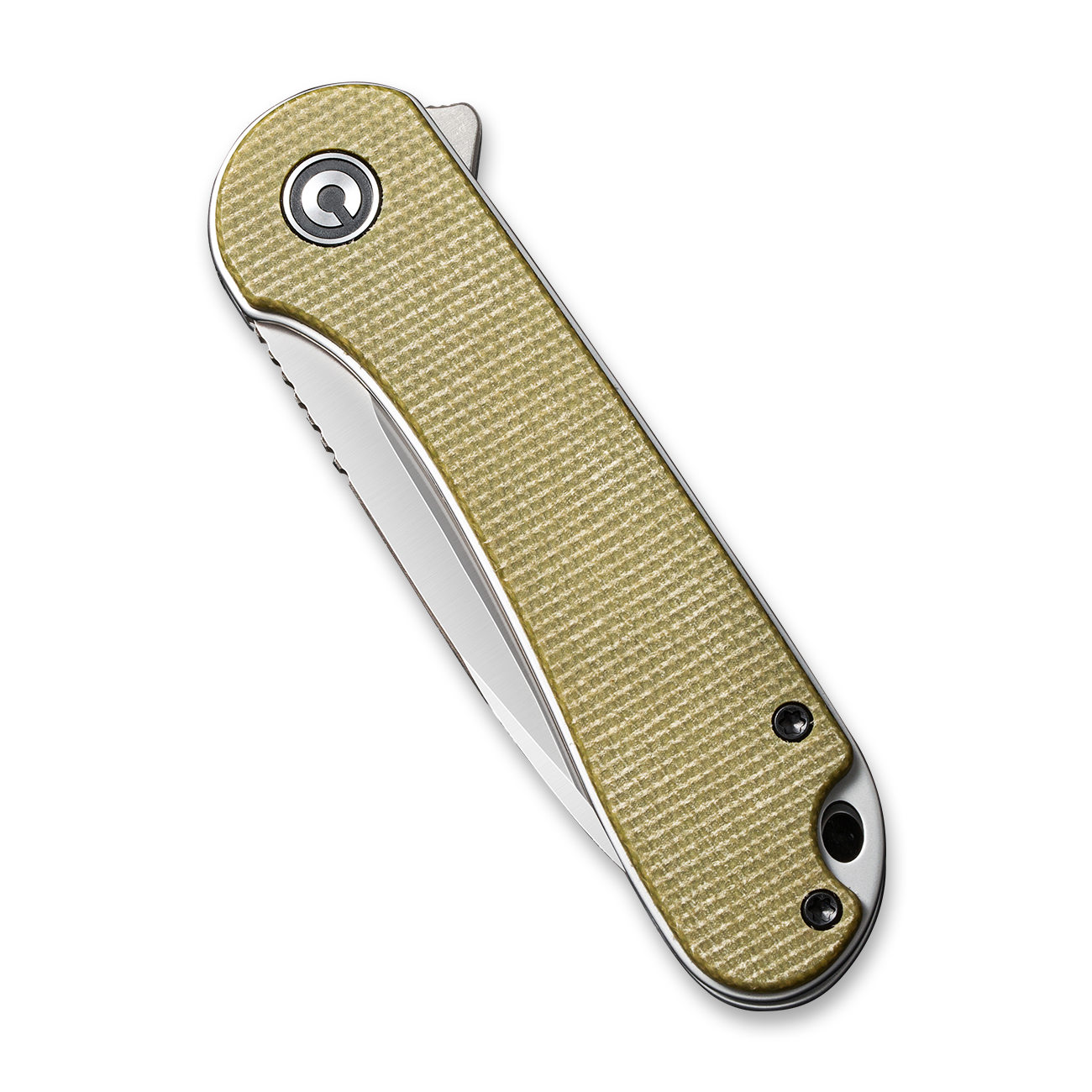 картинка Складной нож CIVIVI Elementum D2 Steel Satin Finished Olive Micarta