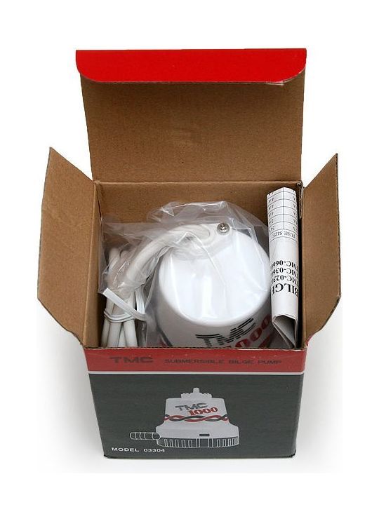 картинка Помпа осушительная, 12 В, 1000GPH (3785 л/ч)