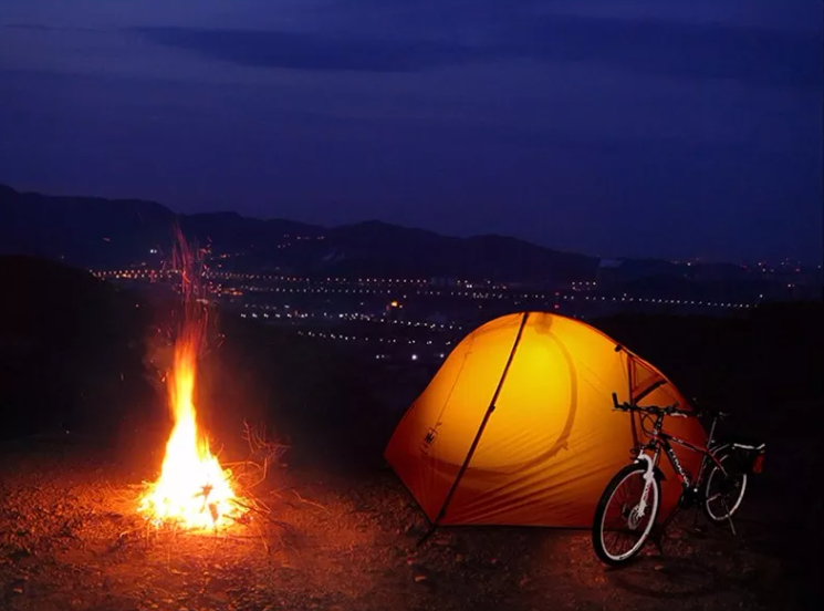 картинка Палатка Naturehike Cycling Si 1-местная, алюминиевый каркас, сверхлегкая, оранжевый
