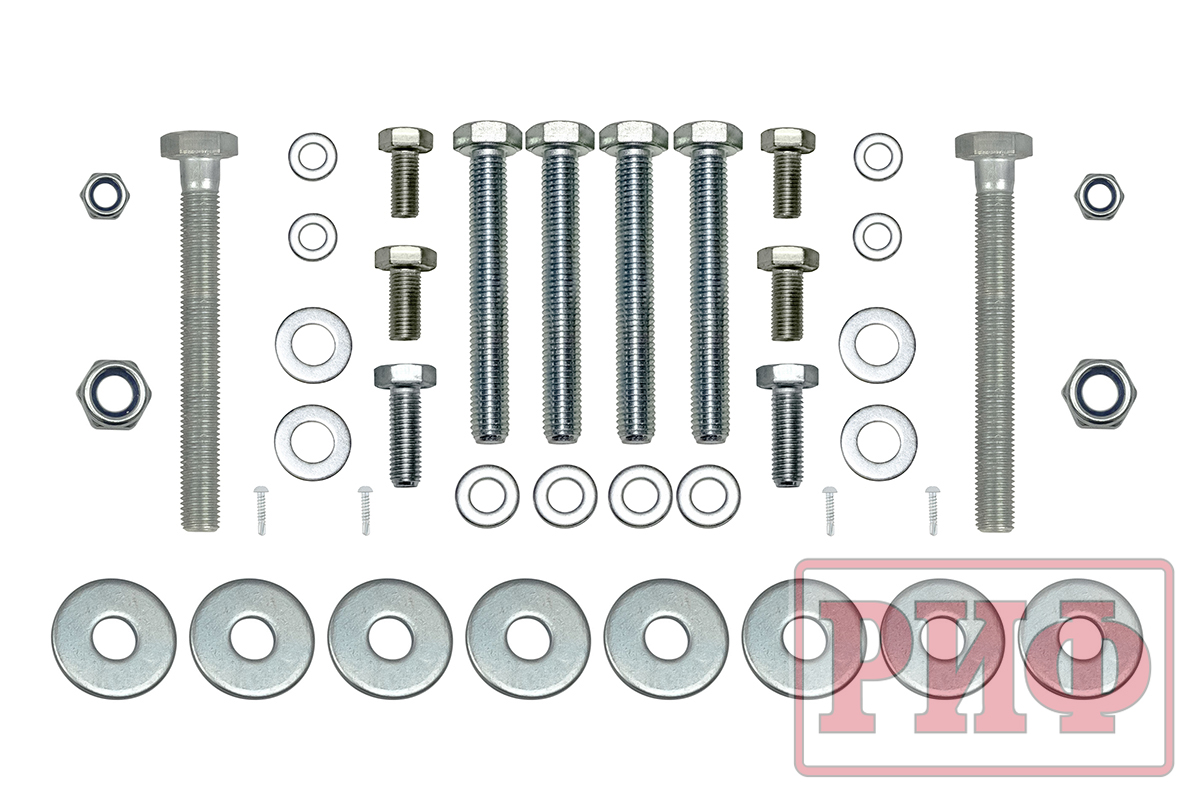 картинка Бампер задний РИФ Toyota Land Cruiser 200 2007-2012 с квадратом под фаркоп и фонарями