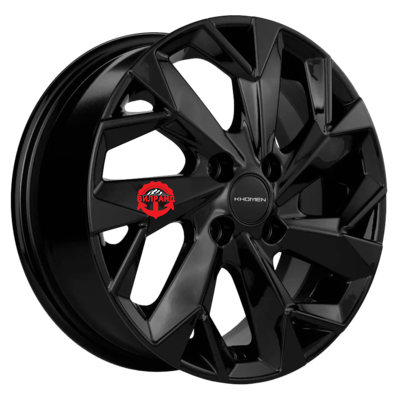 картинка Диск Khomen Wheels 5,5x14/4x100 ET43 D67,1 KHW1402 (Solaris/Logan/Rio) Black