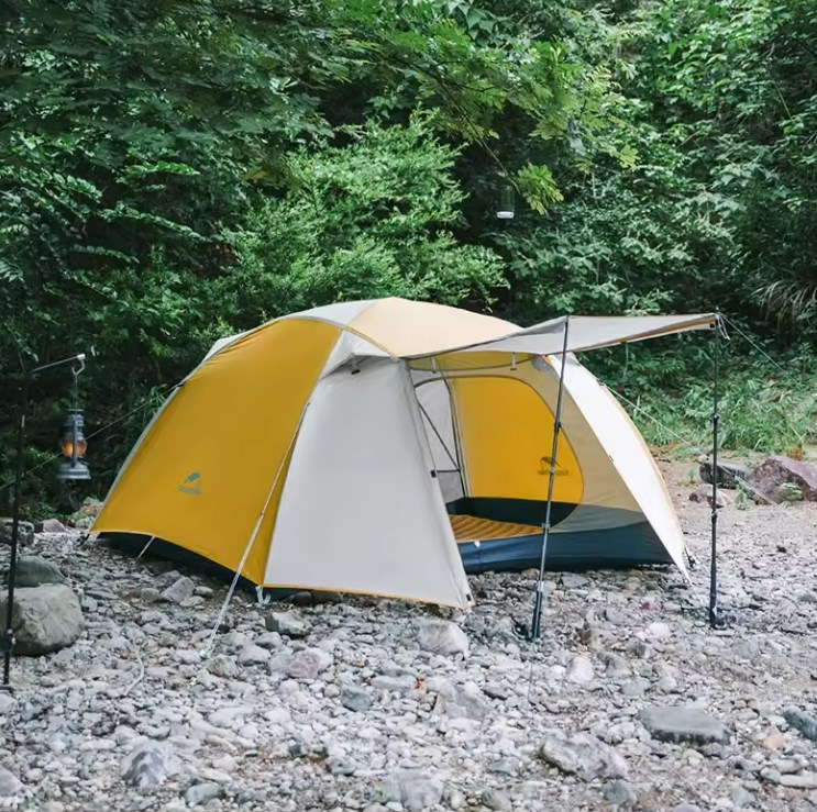 картинка Палатка Naturehike Cloud-Creek PRO, 2-местная, бежево-желтая