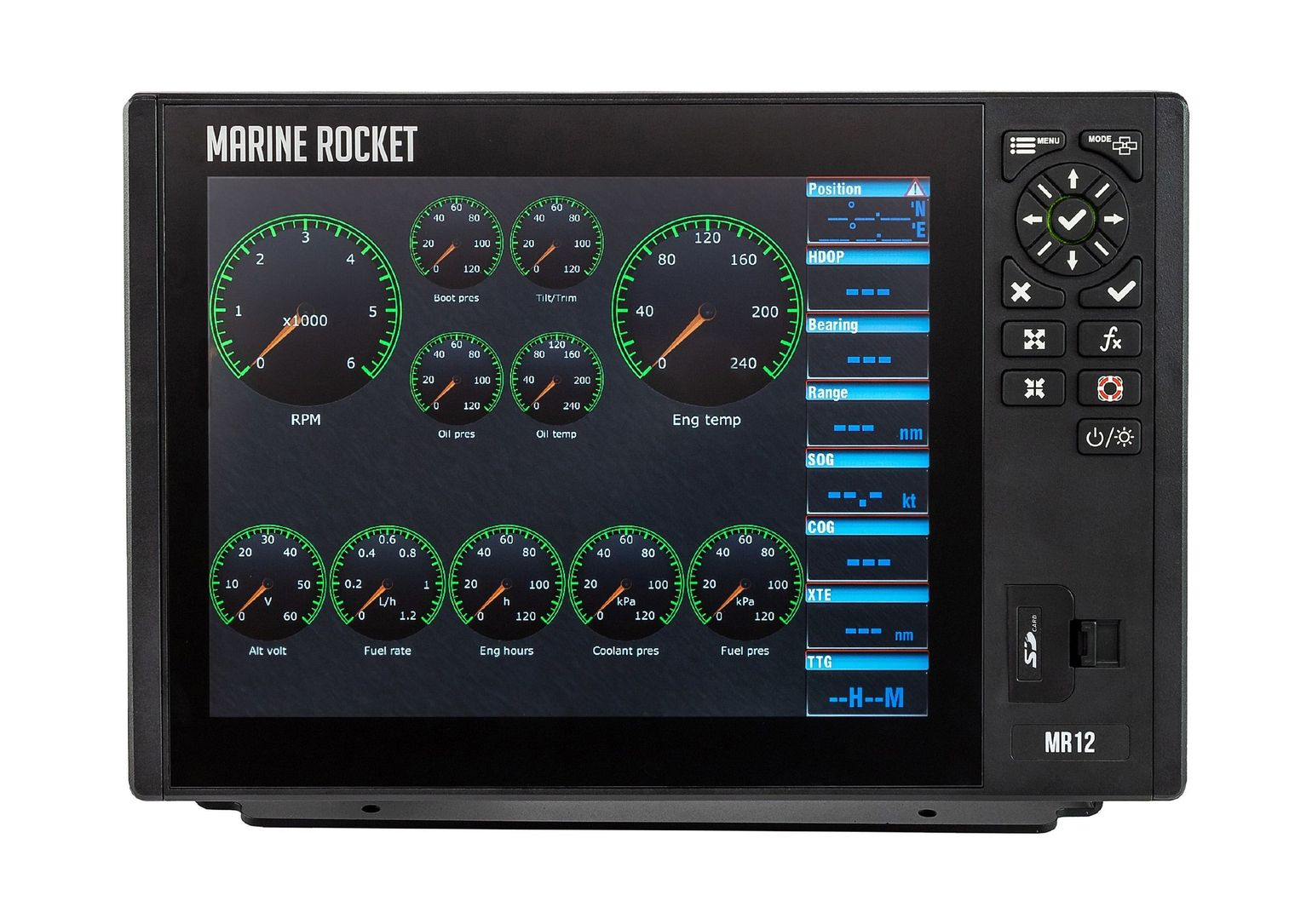 картинка Картплоттер морской 12C, Marine Rocket