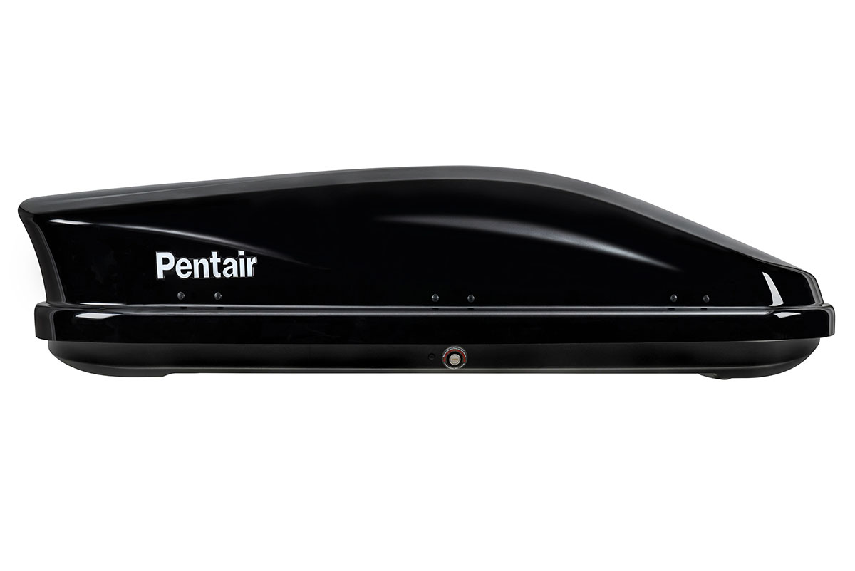 картинка Бокс автомобильный на крышу Pentair PYTHON 450L черный глянец, двусторонний