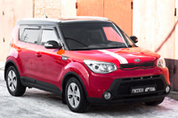 картинка Защитный тюнинг комплект (расширители с молдингами) Kia Soul 2014-2016