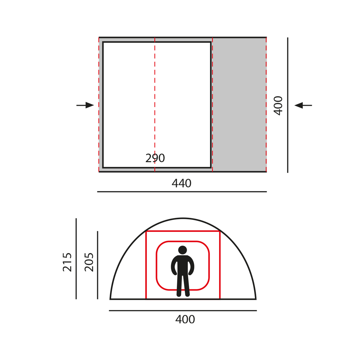 картинка Палатка-шатер BTrace Scarp (Зеленый)
