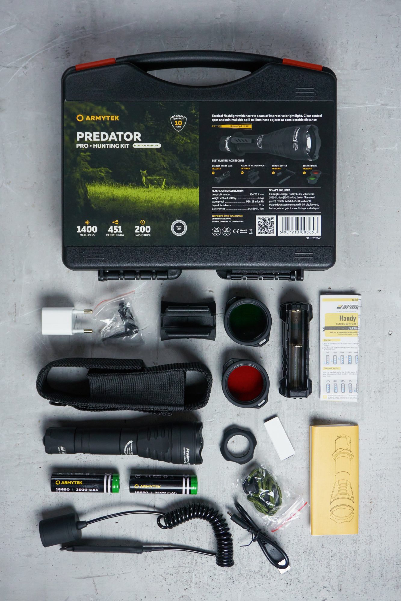 картинка Фонарь Armytek Predator Pro Hunting Kit