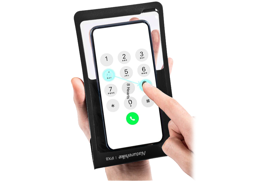 картинка Гермочехол Naturehike плоский для телефона 11х20см. (черный)