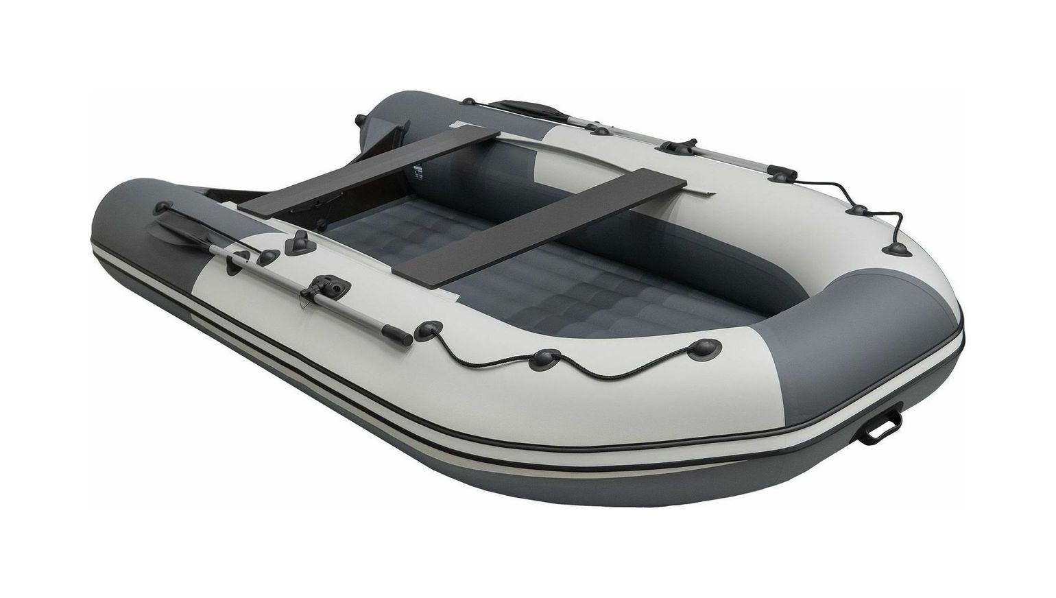 картинка Надувная лодка ПВХ, Ривьера Компакт 3800 НДНД Комби, светло-серый/графит