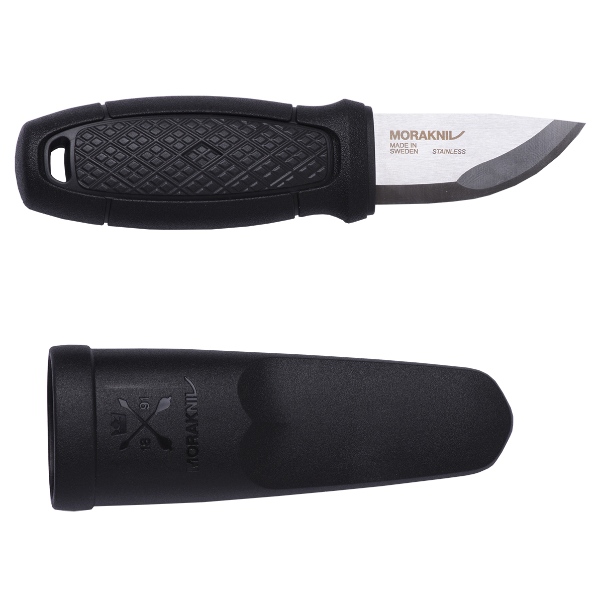 картинка Нож Morakniv Eldris, нержавеющая сталь, цвет красный, с ножнами, 12648