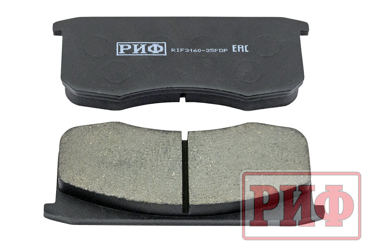 картинка Колодки тормозные передние РИФ УАЗ Хантер, Патриот, Буханка (3160-3501090)