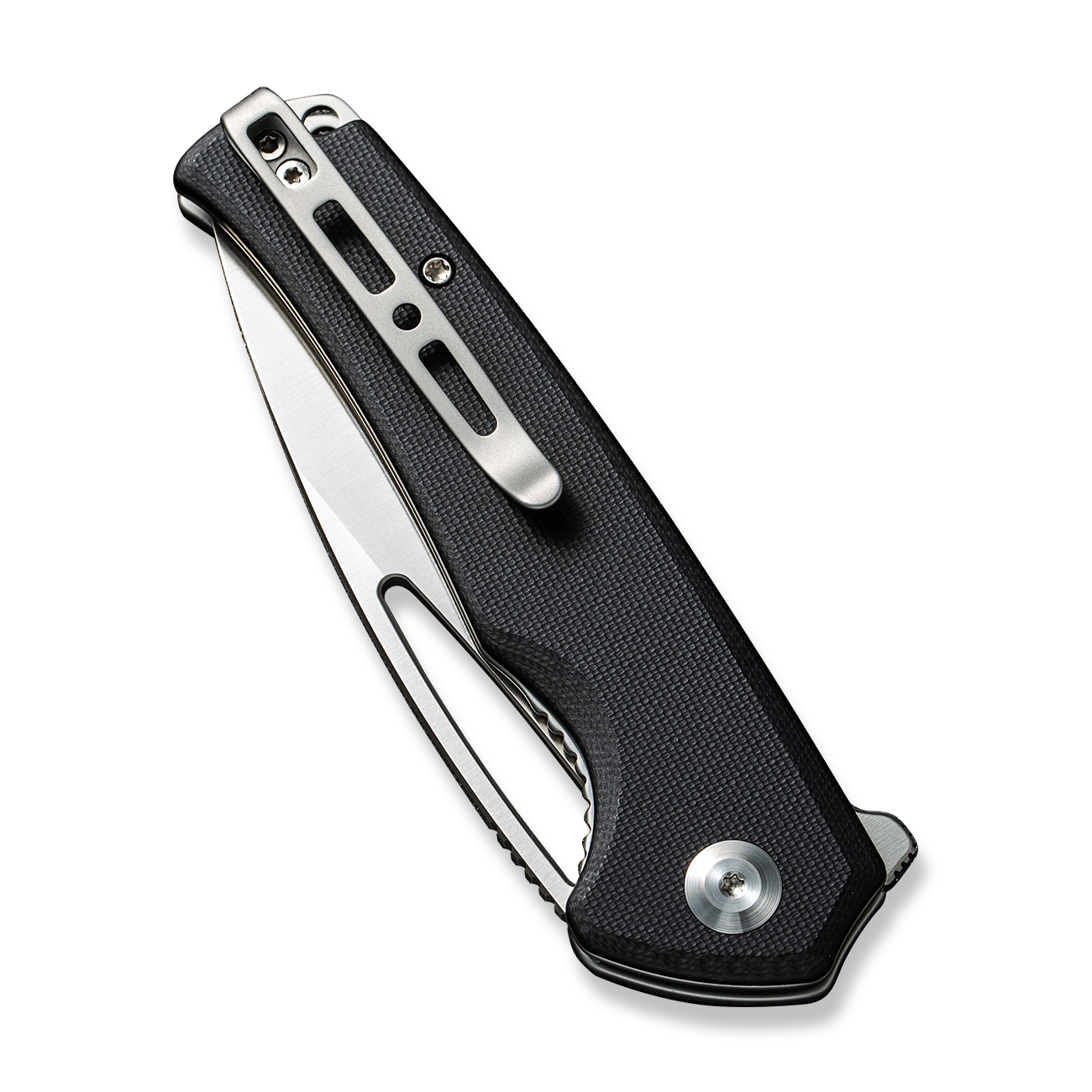 картинка Складной нож SENCUT Mims 9Cr18MoV Steel Satin Finished Handle G10 Black