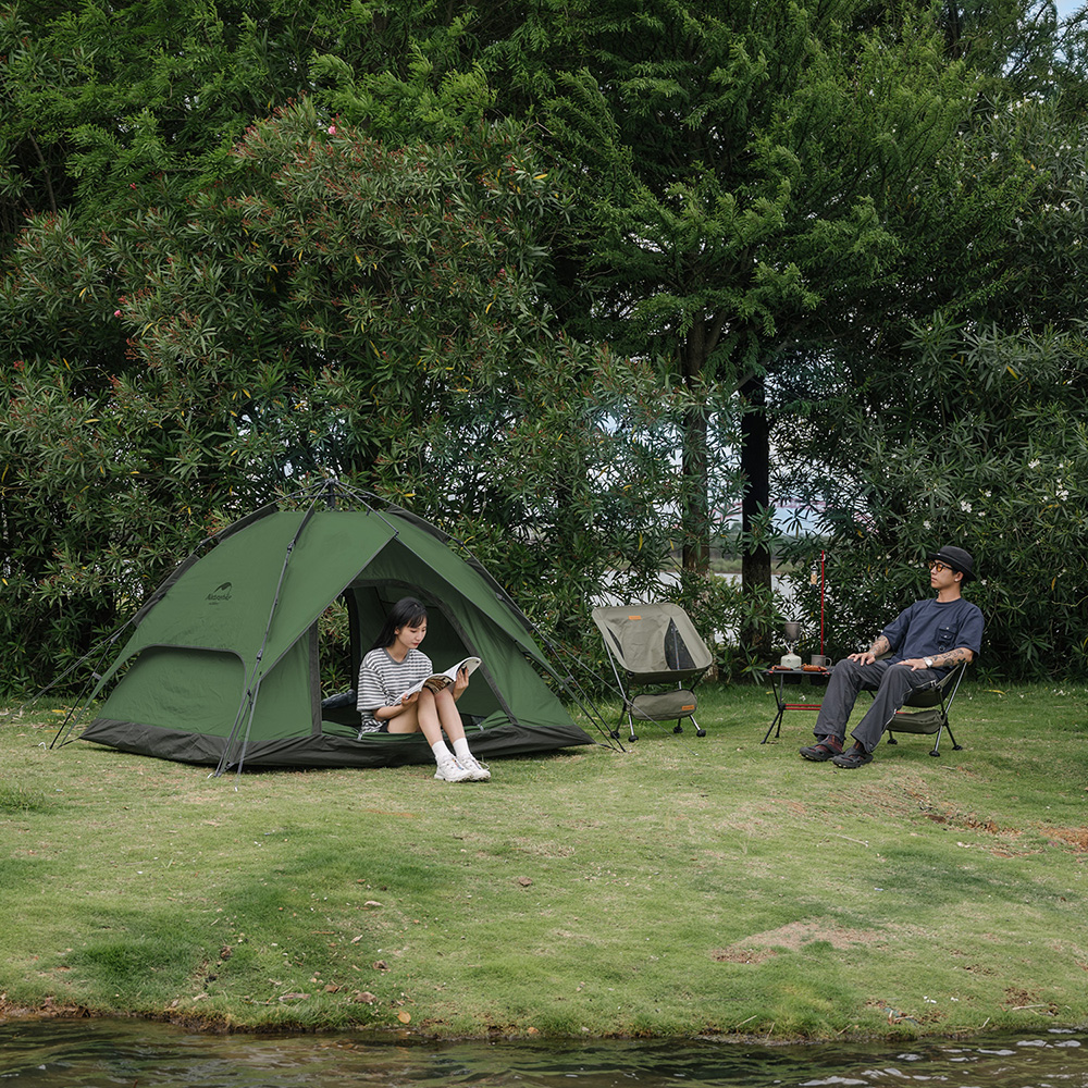 Палатка Naturehike автоматическая NH21ZP008, трехместная, зеленая, 6976023922336