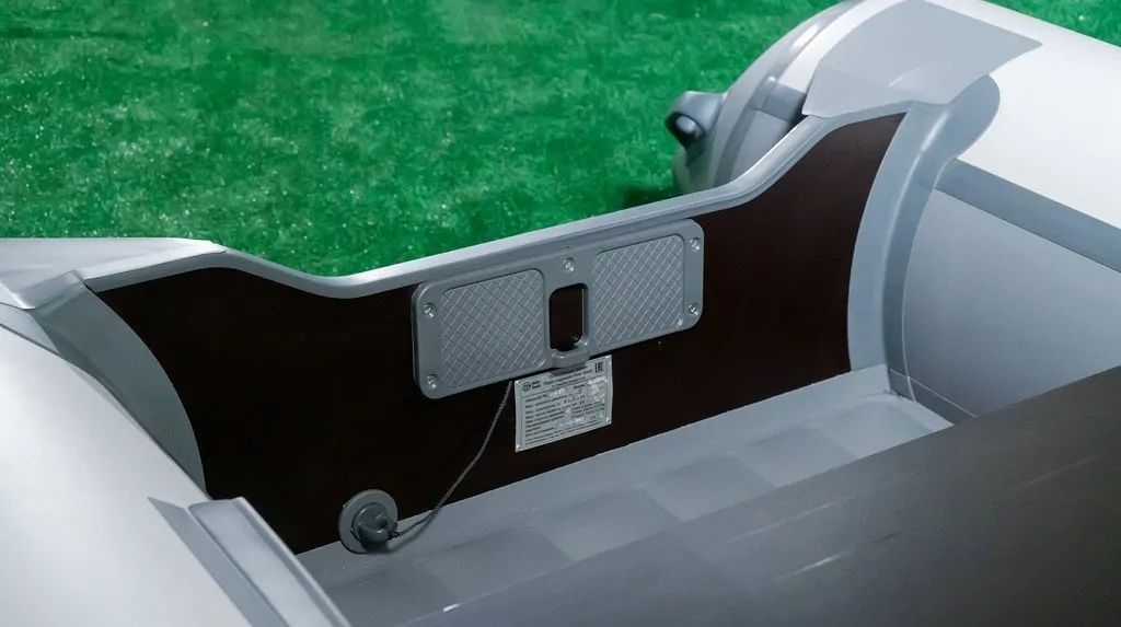 картинка Надувная лодка ПВХ, RiverBoats RB 350 НДНД, серо-оранжевый