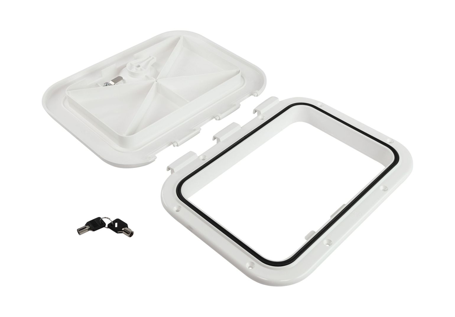 картинка Люк 280х375 мм с замком, белый