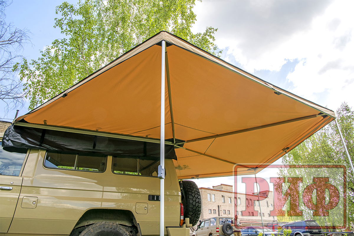картинка Маркиза автомобильная РИФ веерная 2,5х2,5 м (левая)
