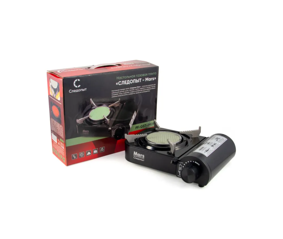 картинка Плита газовая СЛЕДОПЫТ Mars, керамическая конфорка