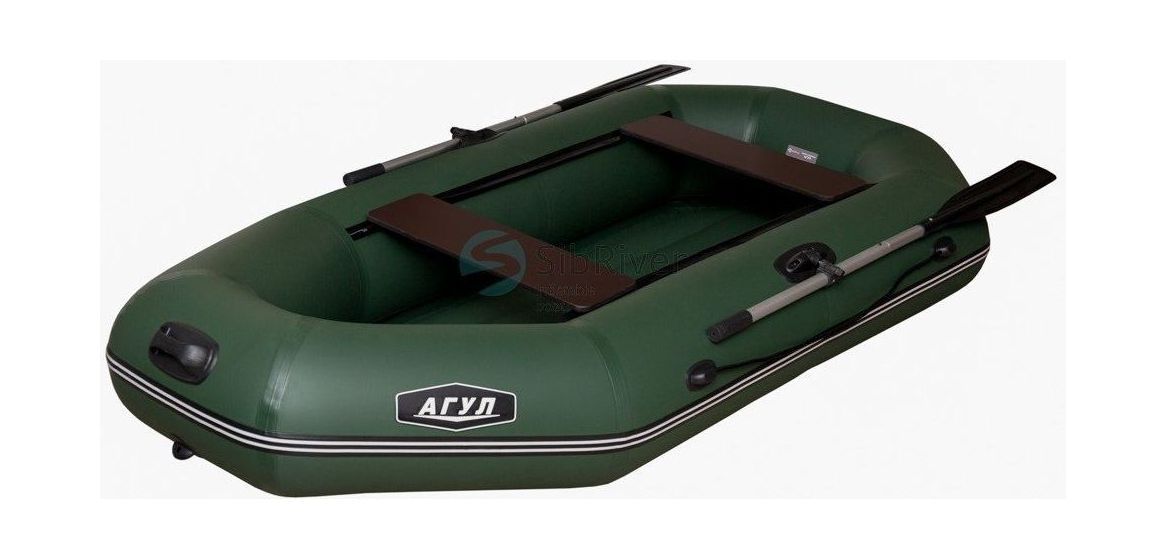 картинка Надувная лодка ПВХ Агул 275 НД, зеленый, SibRiver