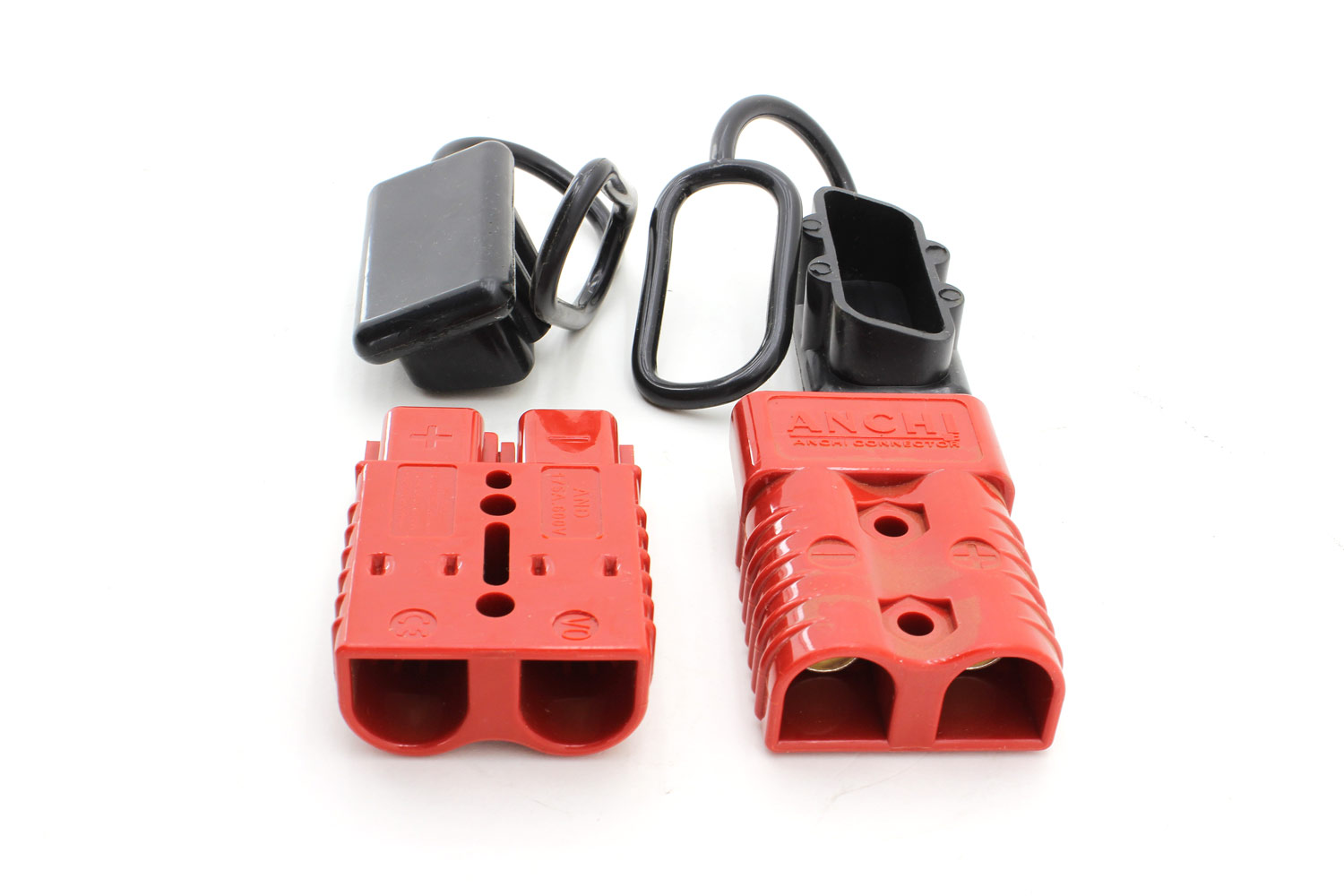 картинка Силовой разъем кабеля лебедки с заглушкой 175A (влагозащищенный, 2 шт)