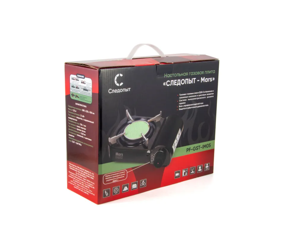картинка Плита газовая СЛЕДОПЫТ Mars, керамическая конфорка