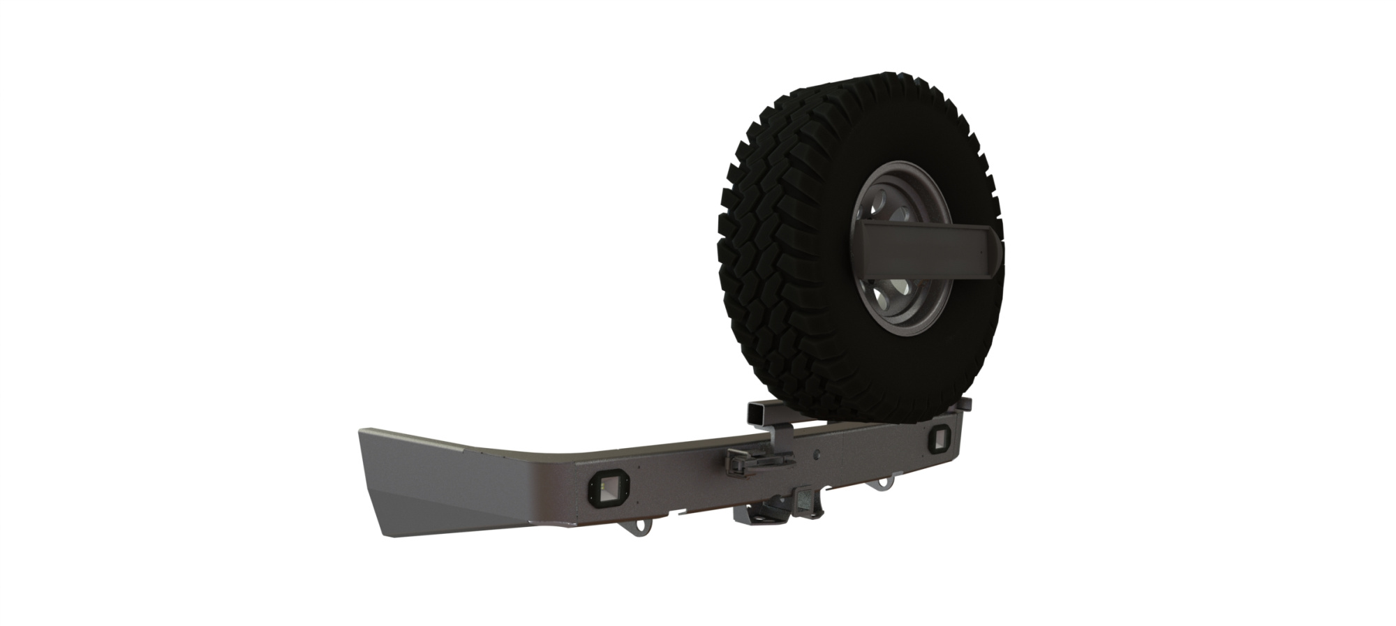 картинка Бампер силовой задний Lexus GX470 квадрат, калитка центр, птф