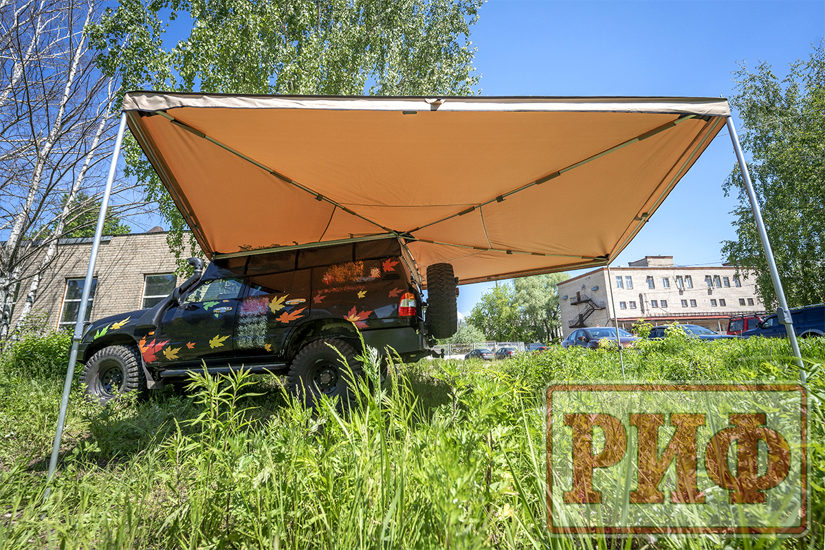 картинка Маркиза автомобильная РИФ веерная 3,0х3,0 м (левая)