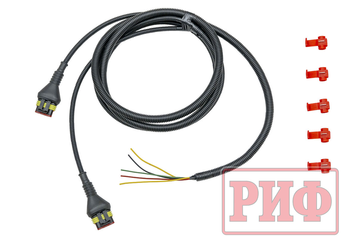 картинка Бампер задний РИФ для ГАЗ Соболь с площ. под лебёдку, квадратом под фаркоп и фонарями