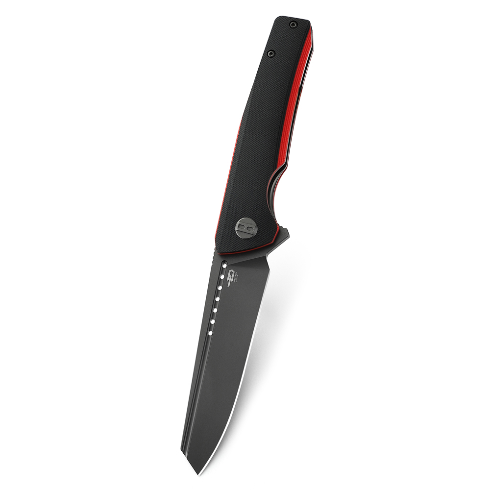 картинка Нож Bestech Slyther сталь 14C28N, рукоять G10 черно-красная
