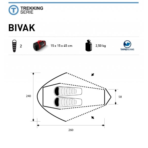 картинка Палатка Trimm Trekking BIVAK, песочный 2