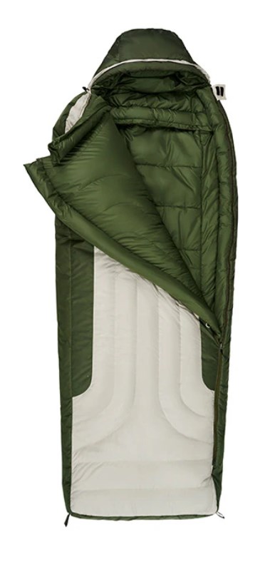 Мешок спальный Naturehike XR1500, 226х85 см, (правый) (ТК: -25C), бежево-зелёный