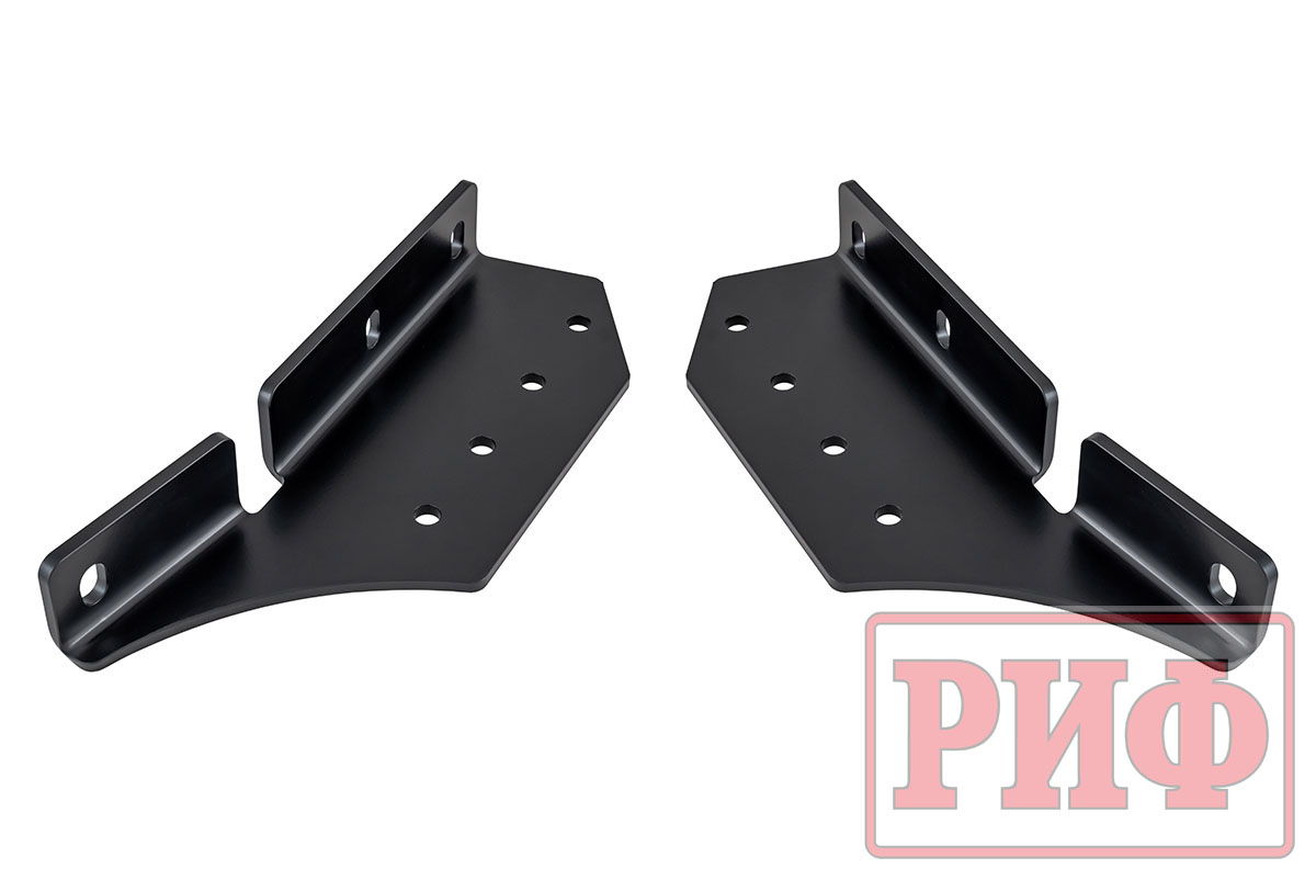 картинка Бампер задний силовой/защита штатного бампера РИФ Nissan Patrol Y62 c квадратом под фаркоп