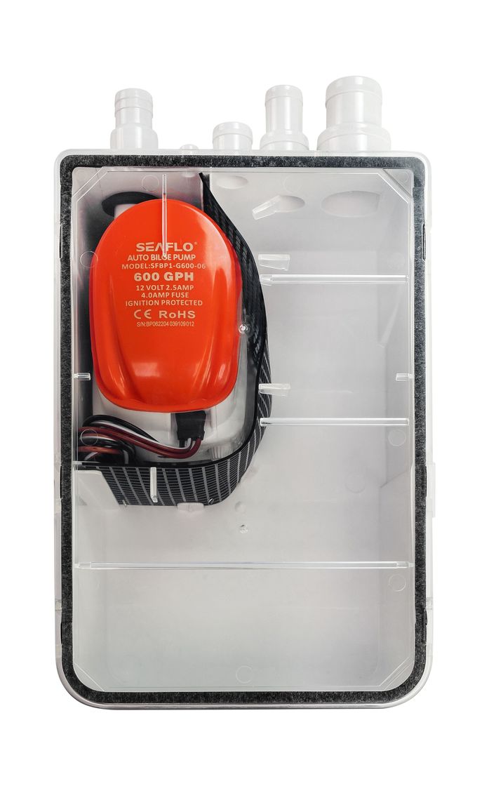 картинка Бак откачки воды из душа 600 GPH, 12 В, SeaFlo