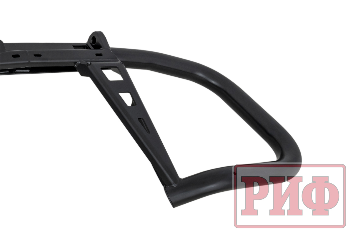 картинка Бампер задний РИФ Mitsubishi Pajero IV c квадратом под фаркоп