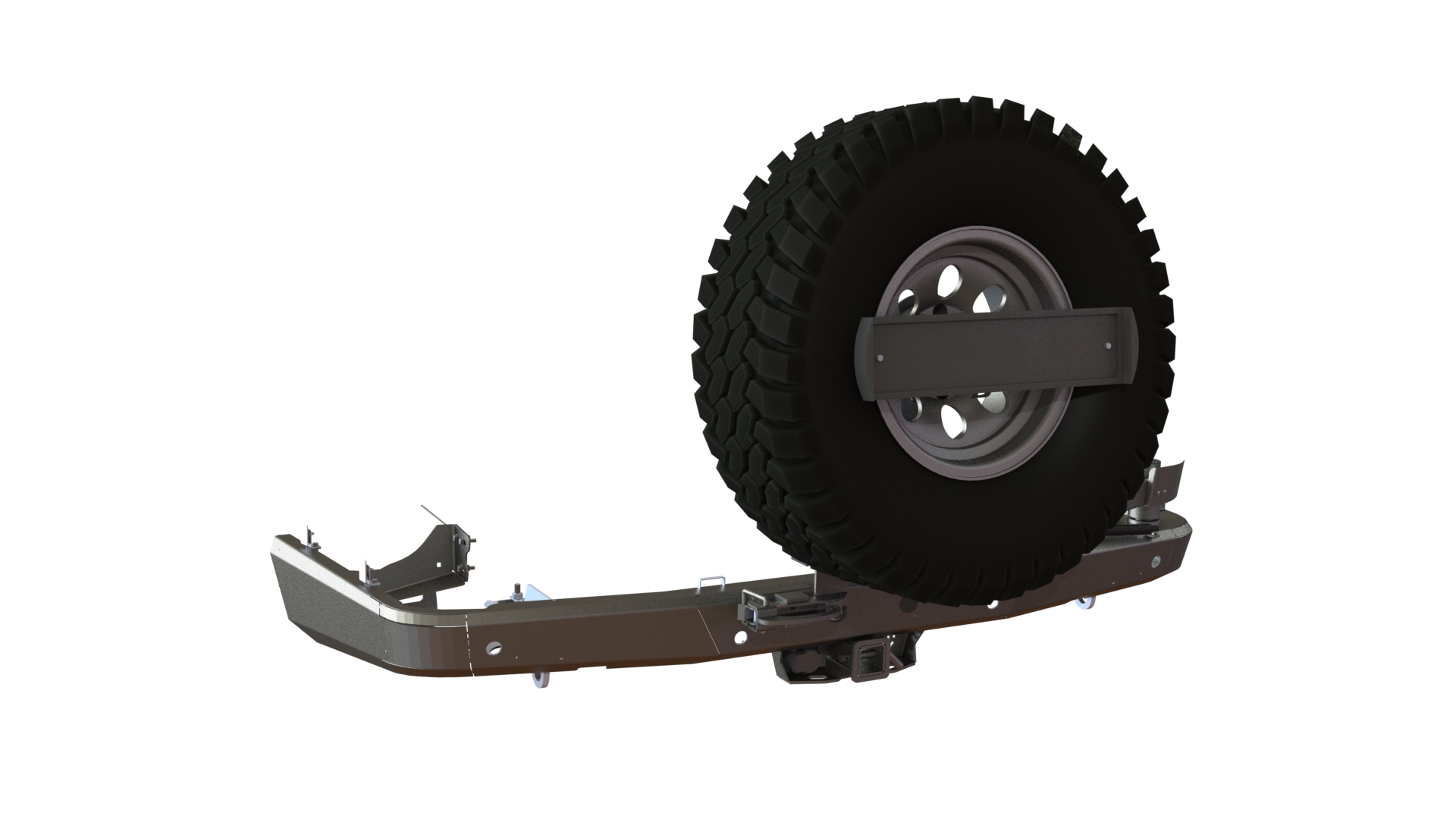 картинка Бампер задний Toyota Land Cruiser 200 2008-2015 калитка центр