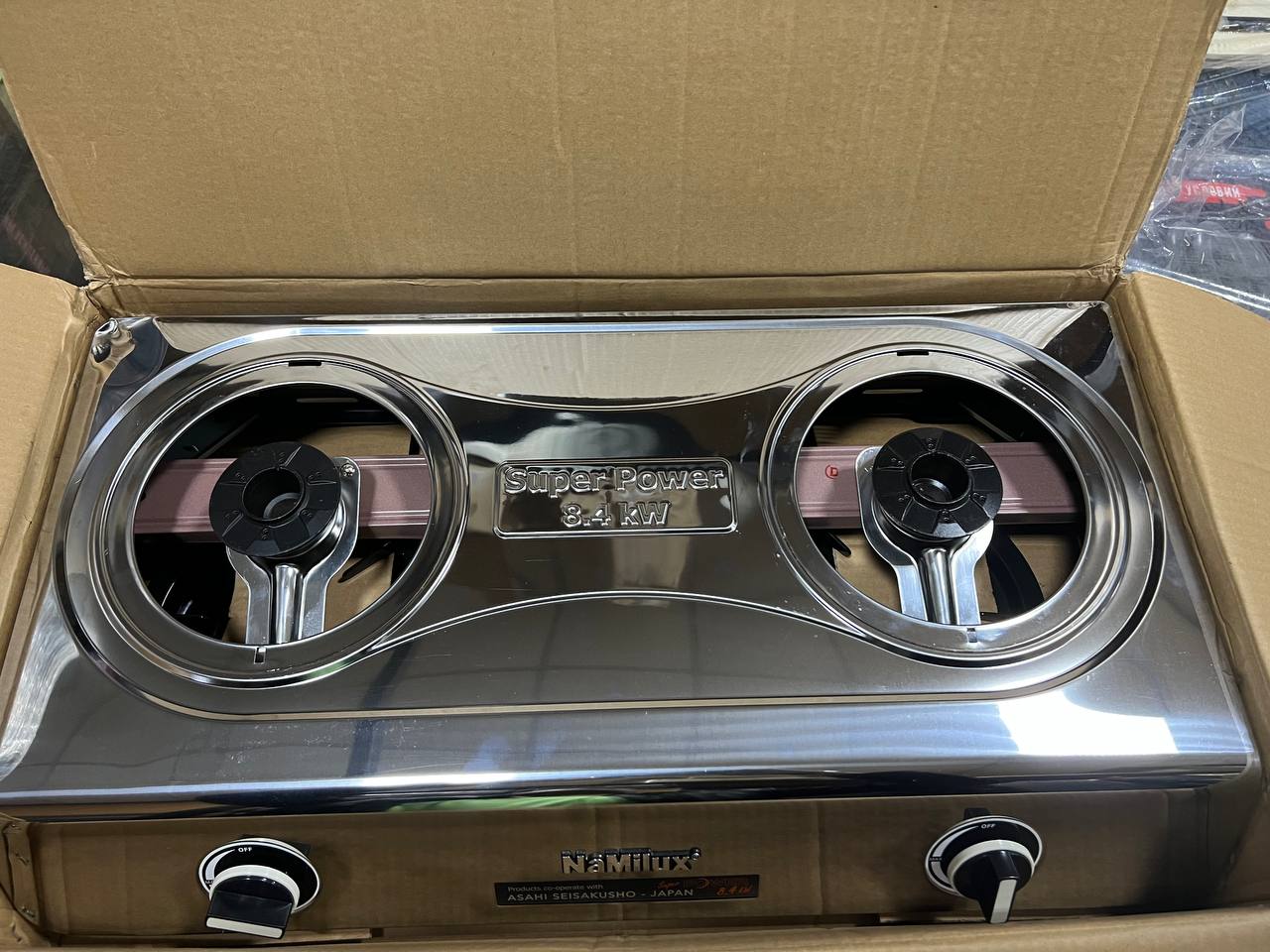 картинка Плита газовая NaMilux DL4136APS 2 конфорки (под бытовой баллон)