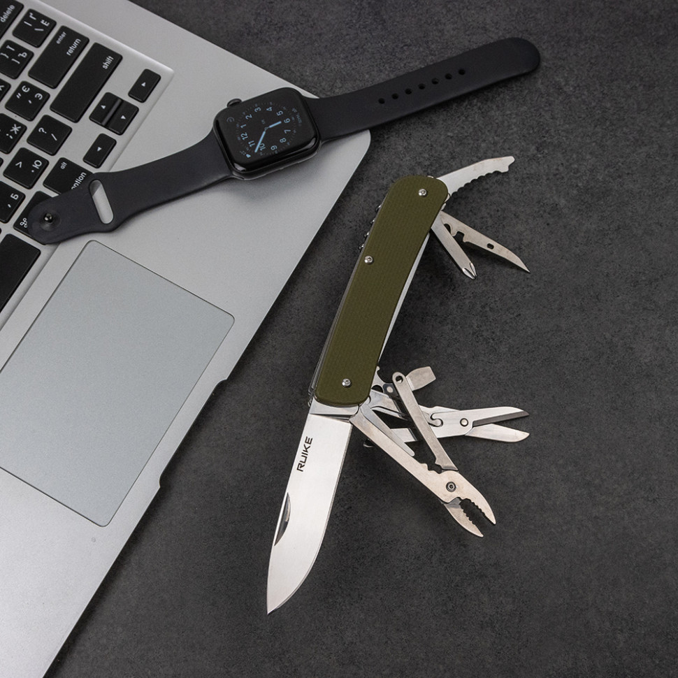 картинка Нож multi-functional Ruike L51-G зеленый
